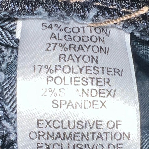 #307 ✔️Democracy Abroad Solution Indigo Pull on Glider Ankle Length Jean - Picture 10 of 11